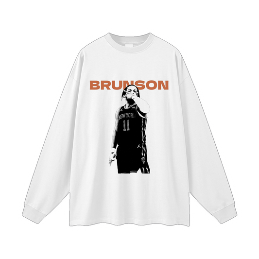 Jalen Brunson Long Sleeve White
