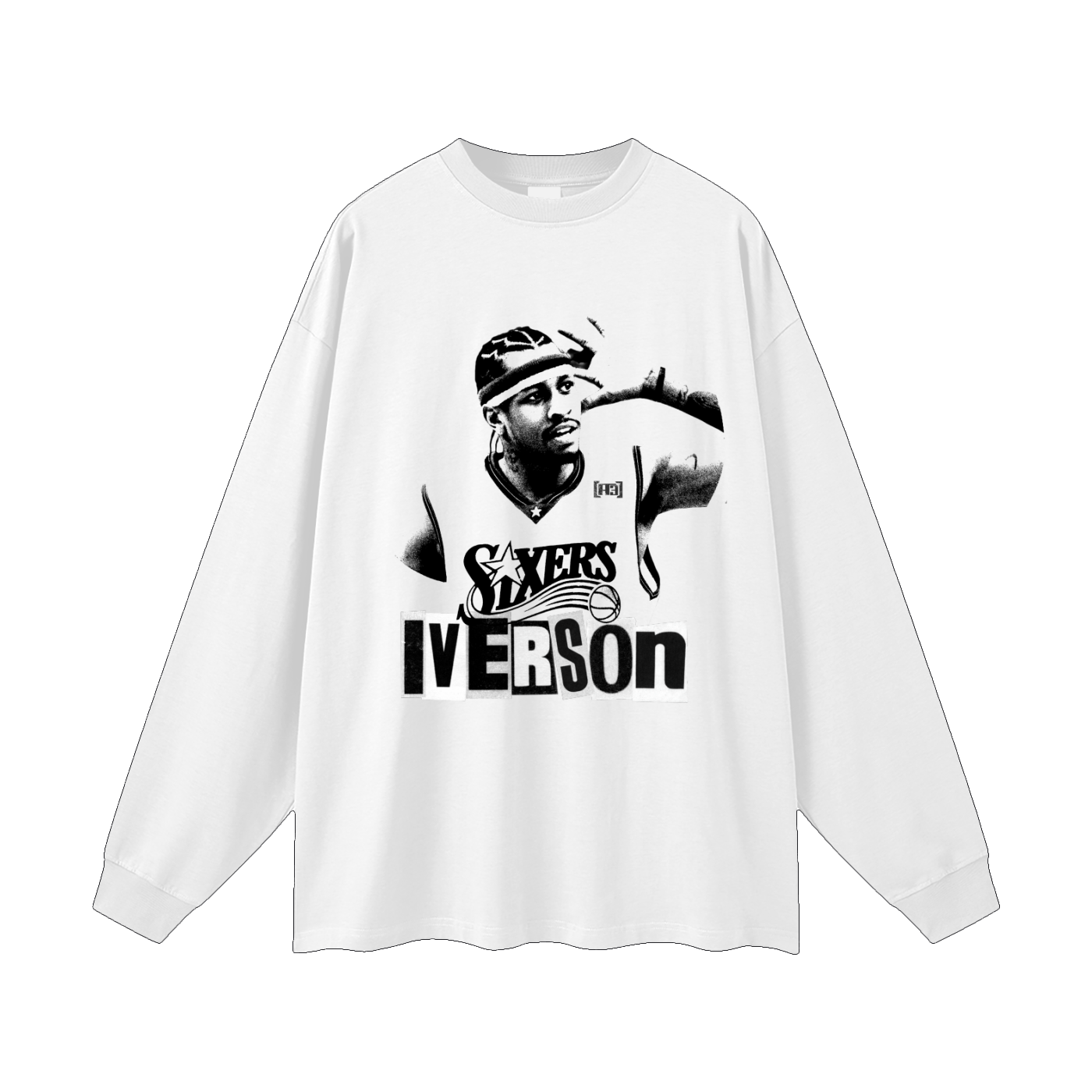 Allen Iverson v2 Long Sleeve White
