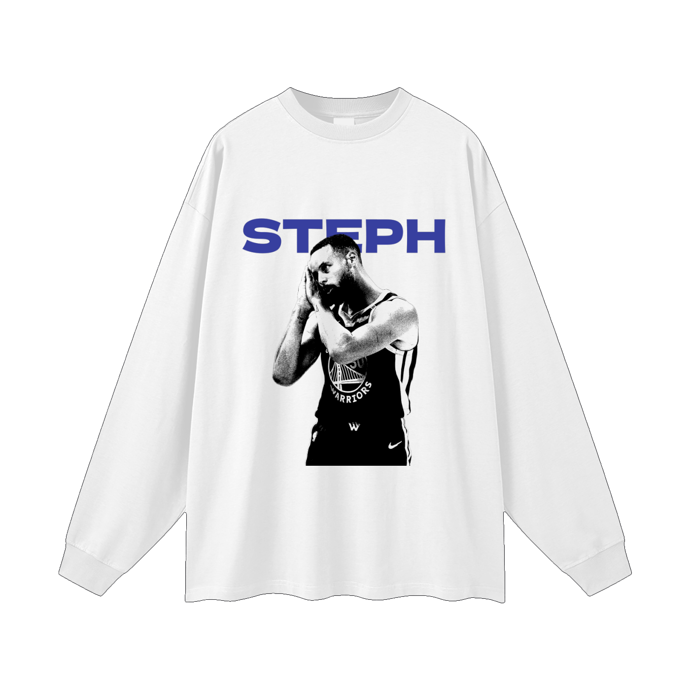 Stephen Curry Long Sleeve White