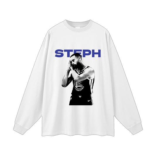 Stephen Curry Long Sleeve White
